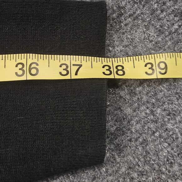 Y2K Polo Jeans Company Ralph Lauren V Neck Sweater Large Black Preppy Vintage - Picture 7 of 7